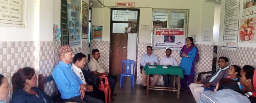  कचनकवल गाउँपालिकाको वडा नम्बर ३ पहिलो पूर्ण खोप सुनिश्चित वडा घोषणा