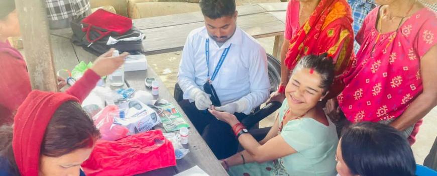 डाँगीबारीमा समुदायस्तरीय रोग खोजपडताल : १२० जनाको स्वास्थ्य परीक्षण, उच्च रक्तचाप र क्षयरोग शंकास्पद बढी