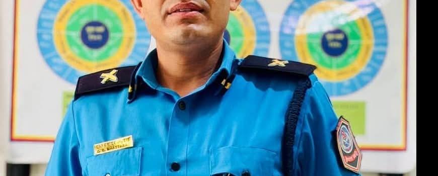 कार्यसम्पादन र व्यावसायिक दक्षताको कदर : प्रहरी निरीक्षक दुर्गाबहादुर भट्टराई ‘Police of the Month’ कार्यसम्पादन र व्यावसायिक दक्षताको कदर : प्रहरी निरीक्षक दुर्गाबहादुर भट्टराई ‘Police of the Month’